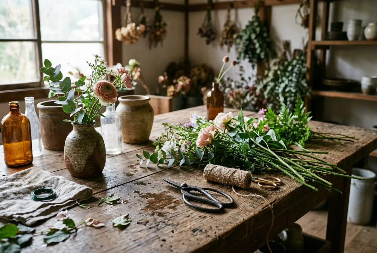 花屋このはの作業台
