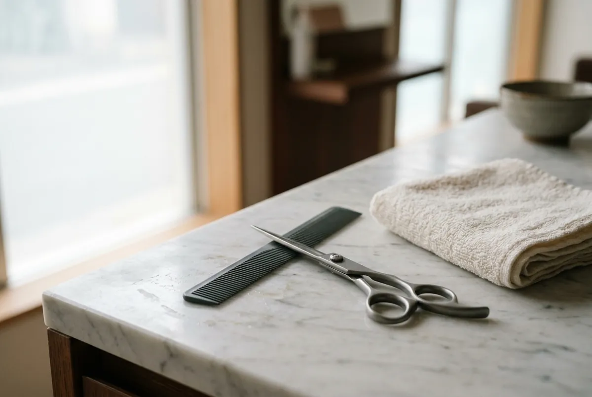 ヘアサロン Lueurの道具はいつも手入れを