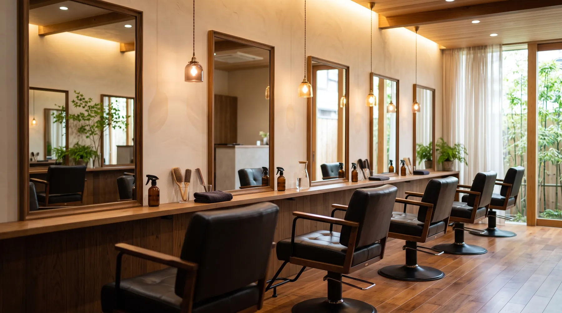 ヘアサロン Lueurの店内